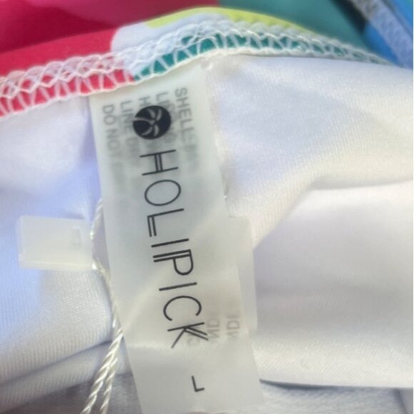 Holipick One Shoulder Swimsuit Womens Large Multi Color New - Picture 10 of 12